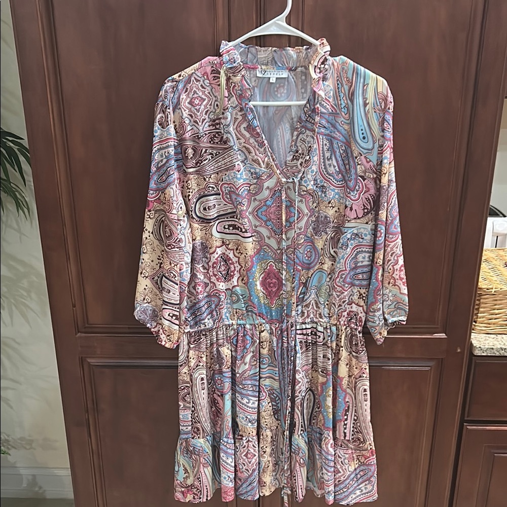 Paisley Print Dress